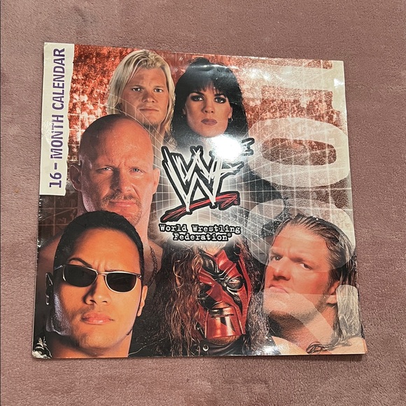 Dateworks Other - Vintage WWF World Wrestling Federation 16- Month Calendar 2001